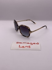 Michael Kors Sunglasses Womens 57mm Tortoise Adrianna II Damaged Lens MK2024