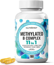 Methylated B-Complex Vitamins - Complete Methyl B Complex Multivitamin with Bioa