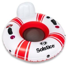 Super Chill Inflatable River Raft Float Tube 1 1-Person Large W/ Cupholders 