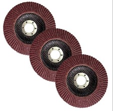 125mm 5" ALUMINIUM OXIDE FLAP SANDING DISCS  4Each Grit 40 60 80  Angle Grinder