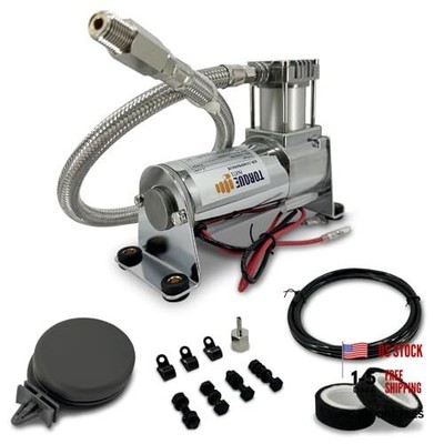  12V Heavy Duty 444c - 120 PSI, Portable Single Port, Air Compressor Kit