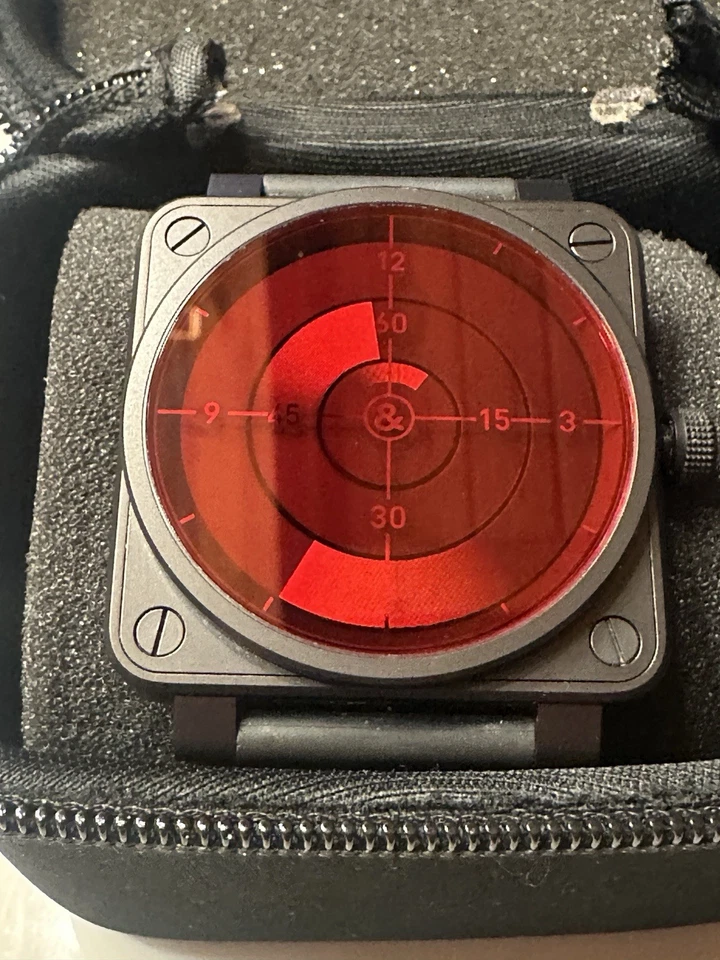 Radar Bell & Ross Rojo BR01-92-SRR Edición Limitada Negro PVD Acero 46MM Hombre Automático Foto 2 de 4