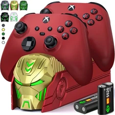 Xbox Controller Charger Station,2X5520mWh Rechargeable Battery Pack For Xbox One