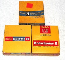 Kodak Super 8 Color Movie Film 3 Cartridges Outdoor/Indoor-EXPIRED 1969 75 84