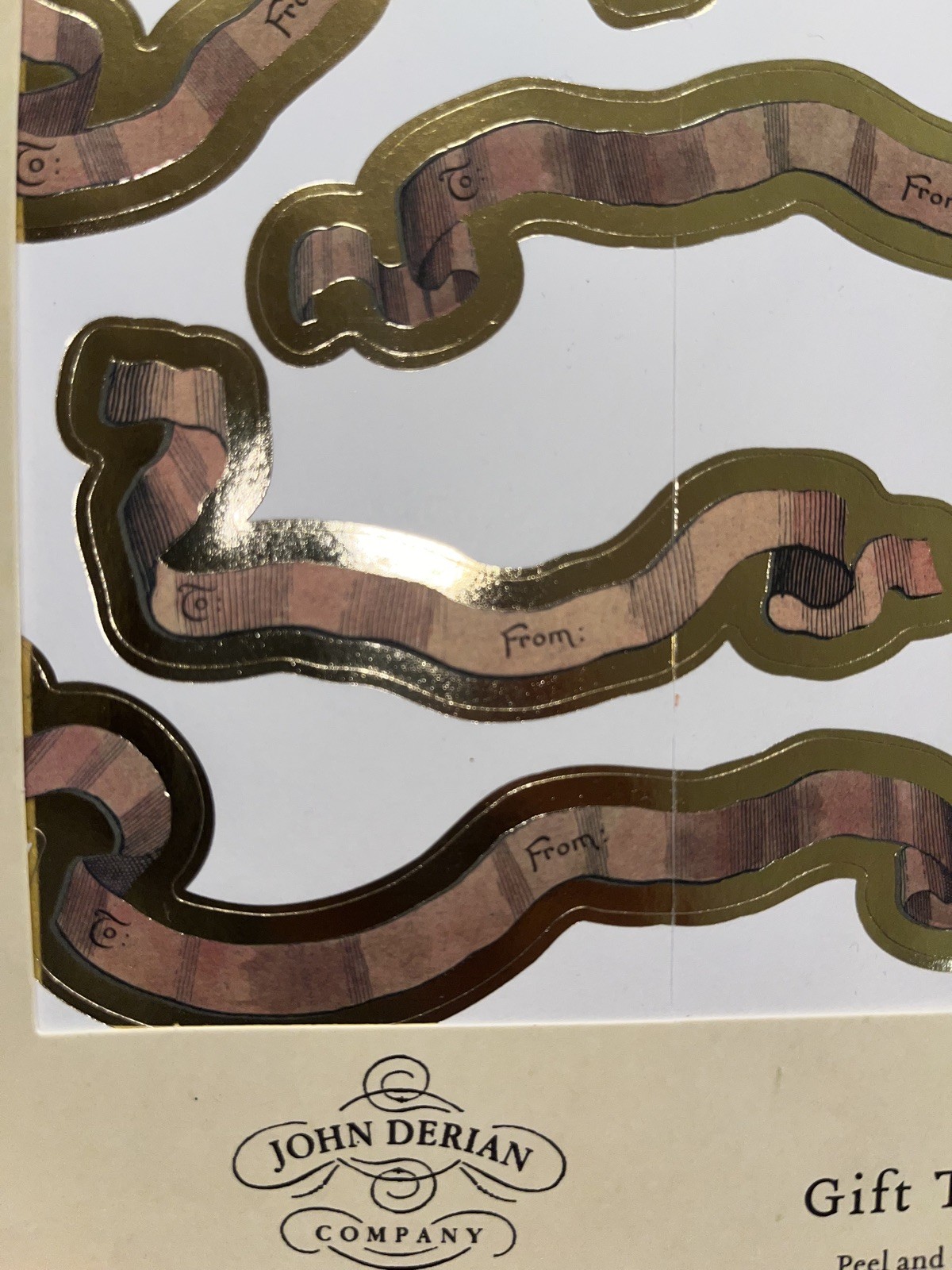 John Derian x Target 42ct Peel and Stick Christmas Gift Tags 2025