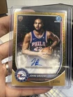 2025-26 Bowman Chrome JOHNI BROOME AUTO Rookie GOLD MOJO/ 50 76ers