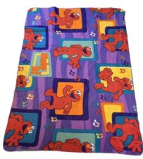 Vtg 2005 Sesame Street Workshop ELMO 60x42 Fleece Throw Blanket Y2K