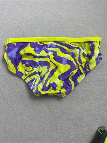 Nike Girls Tankini 2-Piece Swimsuit Set M Purple Watercolor Crossback Athletic - Picture 4 of 12