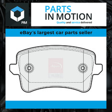 Brake Pads Set fits AUDI RS5 8T3 4.2 Rear 10 to 17 CFSA 8K0698451 8K0698451A New