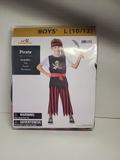 Way To Celebrate Pirate Child Dress Up/ Halloween Costume Boys Size L 10/12