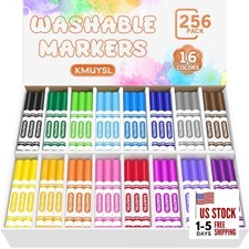 Washable Markers Bulk, Assorted Colors - Broad Line Conical Tip Coloring