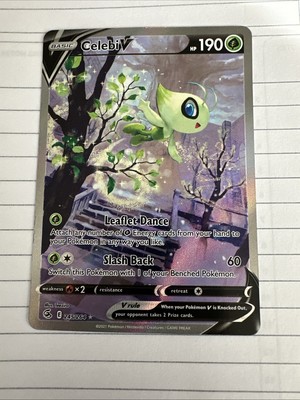 Pokmon TCG Celebi V Alternate Full Art Holo Card 245/264 Swsh08: Fusion Strike | eBay Pokmon TCG Celebi V Alternate Full Art Holo Card 245/264 Swsh08: Fusion Strike | eBay