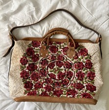 Guatemalan XL Colorfully Embroidered Travel B...