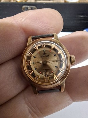 Jovial Swiss Made Mechanik Uhr Damen Uhr 17 Jewels Vintage Uhr