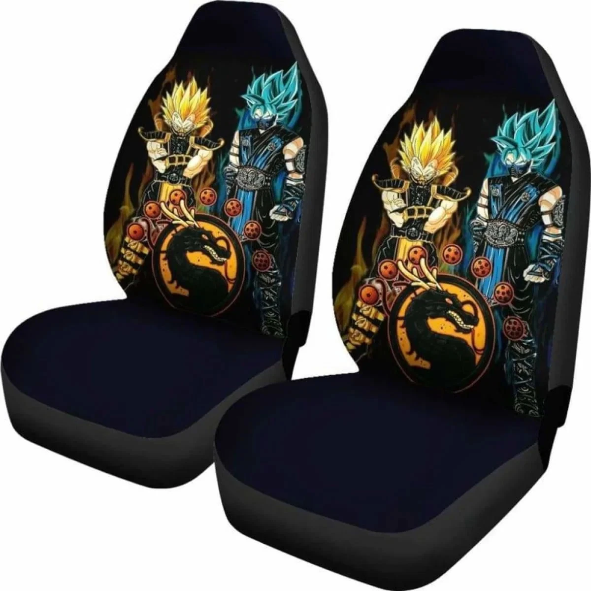 Goku Vegeta Mortal Kombat Car Seat Covers