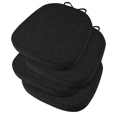 OVOV 14x14 Chair Cushions for Metal Dining Chairs Set of 4 Non Slip Thick Textur
