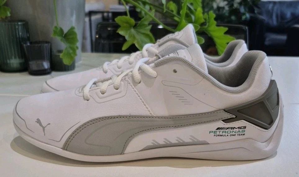 PUMA MAP F1 DRIFT CAT MERCEDES BENZ AMG SCARPE DA GINNASTICA. TAGLIA 7 5 UK. BIANCO GRIGIO *2022*