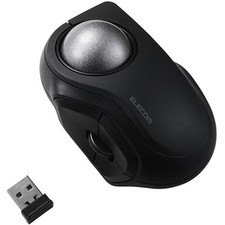 ELECOM bitra Index Finger Trackball Mouse 5 Button Wireless Compact Silent Black