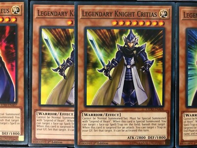 YUGIOH LEGENDARY KNIGHT DRAGON DECK- TIMAEUS- CRITIAS- HERMOS- MIRROR FORCE  NM | eBay