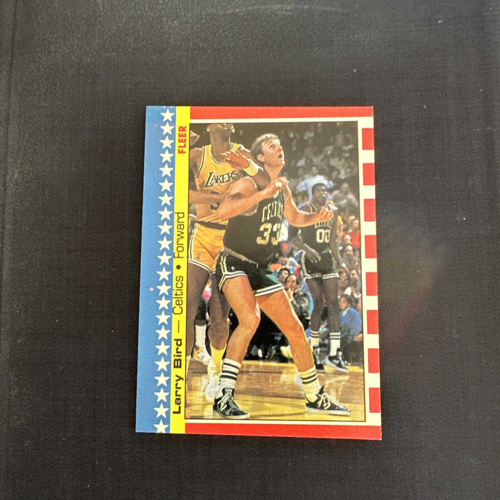 1987-88 Fleer Basketball # 4 Larry Bird Sticker  EX