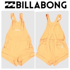 BNWT BILLABONG KIDS TODDLER GIRL CHASING SUNSETS OVERALLS 2 CORAL