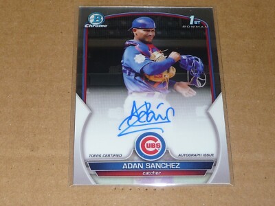 2023 Bowman Chrome ADAN SANCHEZ AUTOGRAPH/AUTO CUBS ROOKIE N1046