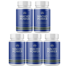 Macho Power Male, Macho Power Tablets for Energy and Vitality - 5 Bottles