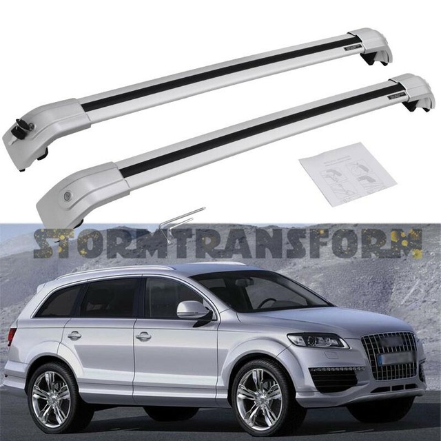 US Stock Set Cross Bar for AUDI Q7 20062015 Roof Baggage Cargo Carrier