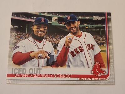 2019 Mookie Betts Topps Update #US246 Iced Out Veteran Combos J. D. Martinez 