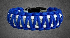 LA DODGERS Paracord Survival King Cobra Weave Standard Bracelet USA Made MLB ๐ฅ