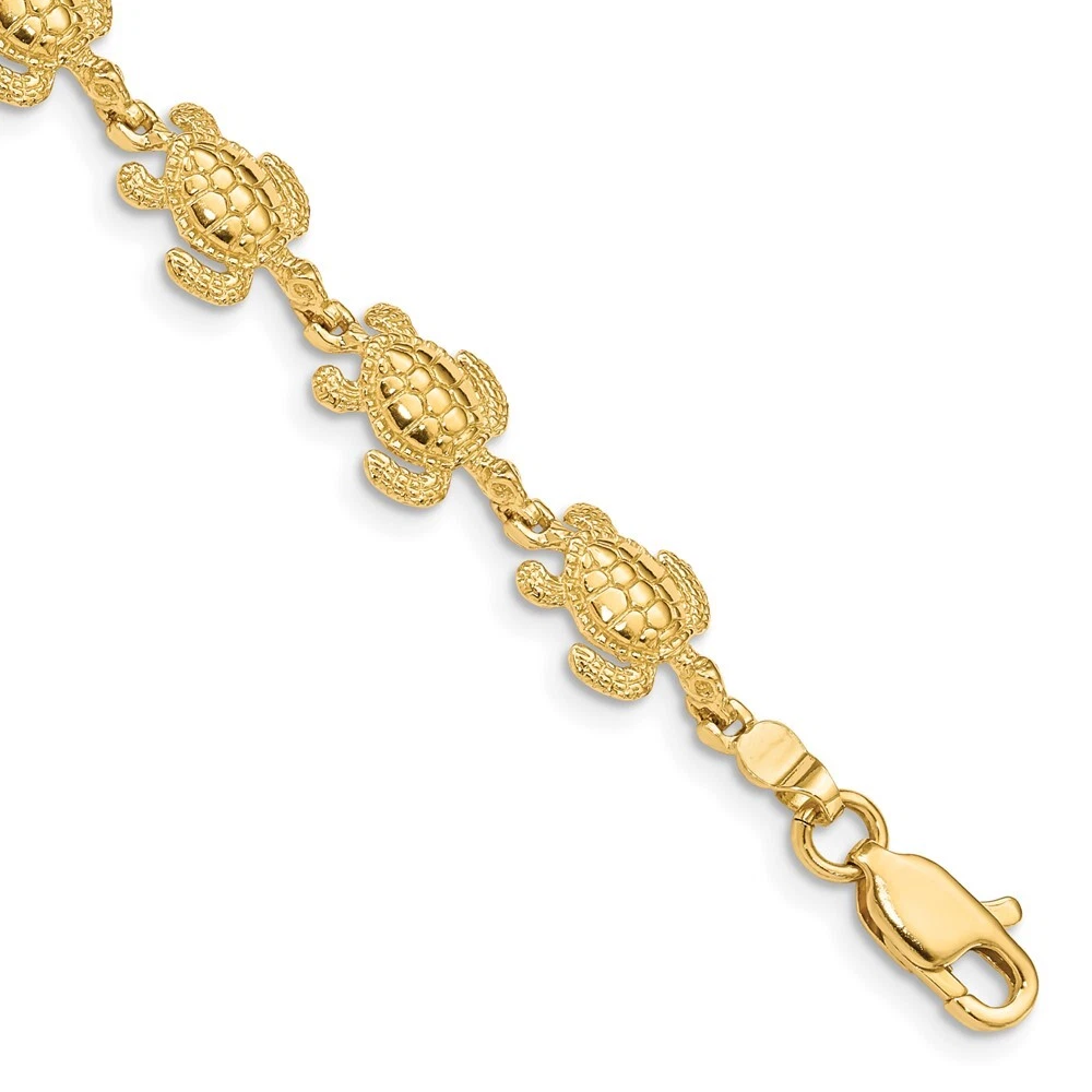 Turtle bracelet gold store