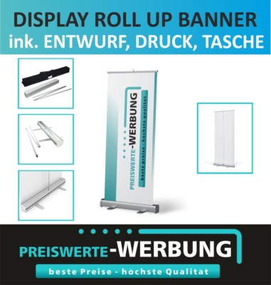 Display Posterbanner Banner 100cm x 200cm. Top Qualitaet!