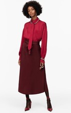 zara satin colour block dresse