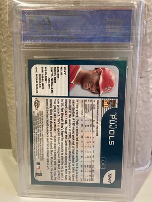 2001 Topps Chrome Traded Albert Pujols PSA 8 #T247 RC Rookie