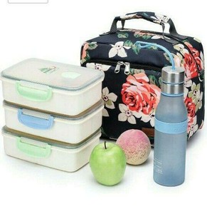 lunch bolsa with flask