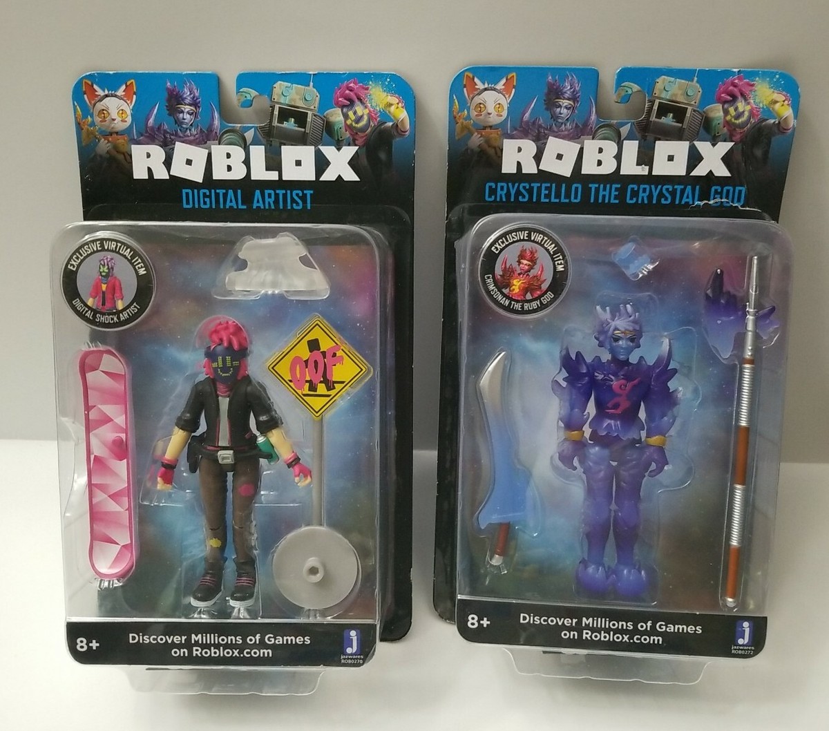 Roblox Digital Artist and Crystello Action Figure Pk with Excl