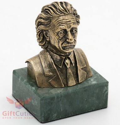 Bronze Figurine Bust of Albert Einstein