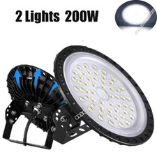 2X 200W led shop light led flood light Commercial Industrial Factory 6000K UK
