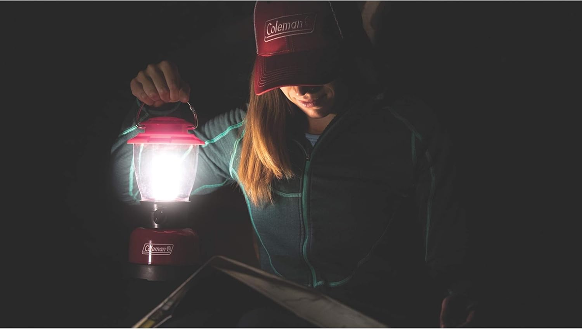 Coleman Personal LED Lantern — Up To 700 Lumens, Water-Resistant, 4D Battery Powered With Carabiner Handle For Camping