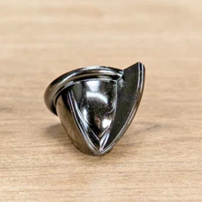 Vintage Radio Knob Midcentury Deco 1pc Bakelite 1/4" Opening w/ Set Screw