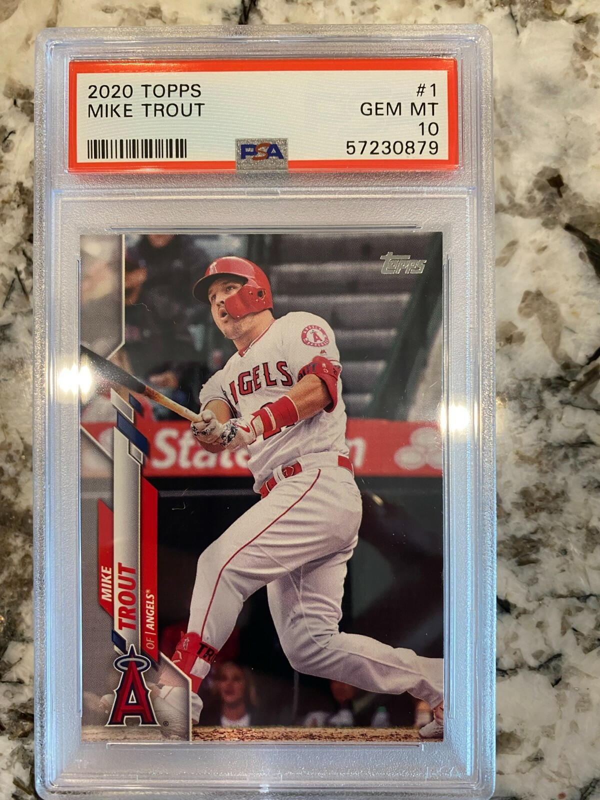 2020 Topps Baseball #1 MIKE TROUT PSA 10 GEM MINT Los Angeles Angels