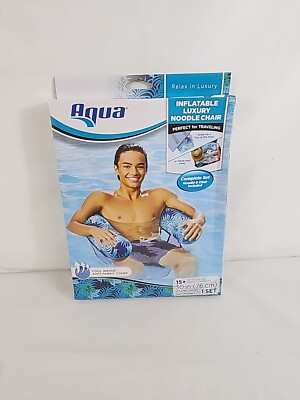 Aqua Deluxe Inflatable Pool Noodle Chair – Soft Mesh Sling