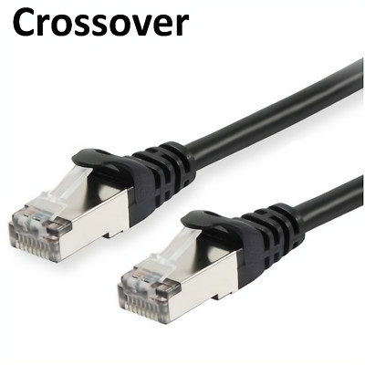 Patchkabel Netzwerk LAN Kabel Cat5e RJ45 Crossover Equip SF/UTP 2x Stecker black