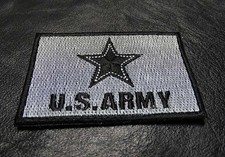 USA ARMY STAR LOGO EMBROIDERED TACTICAL 3 INCH ARMY ACU HOOK PATCH