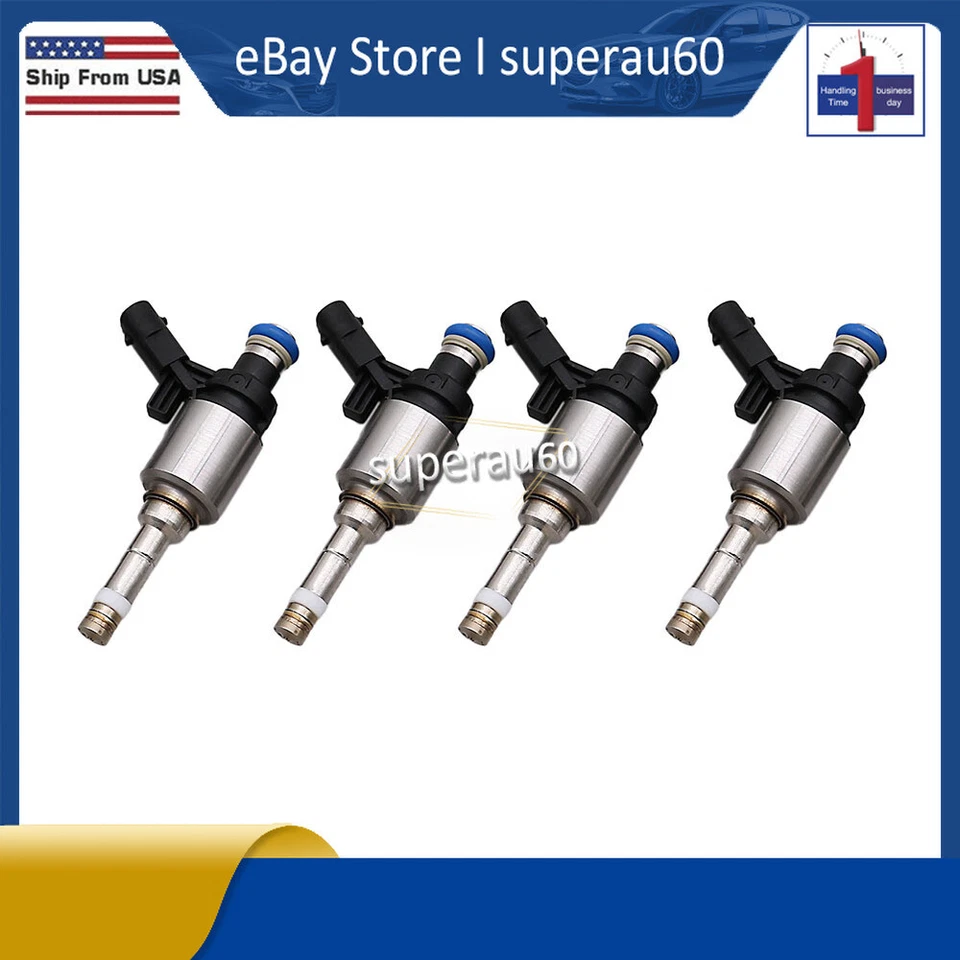 06A906036C 4x inyectores de combustible para Volkswagen Jetta Beetle Golf 2014-2018 1,8 L EE. UU. Foto 4 de 4