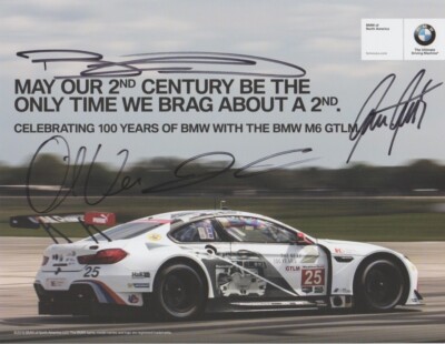 2016 Rahal Letterman Lanigan BMW M6 GTLM signed IMSA WTSC