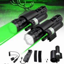 1000Yards Green Red Light LED Hunting Lamp  Combo LED Flashlight Laser Sight