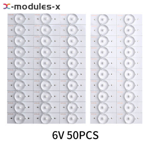50/100PCS 3/6V LED Lamp Bead With Optical Lens Fliter For 32-65'' LED TV Repair - Picture 7 of 22