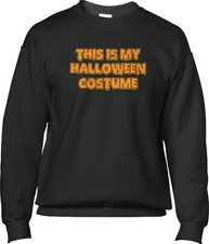 Halloween Costume Distressed Trick Treat Funny Party Ghoul Ghost Mens Sweatshirt