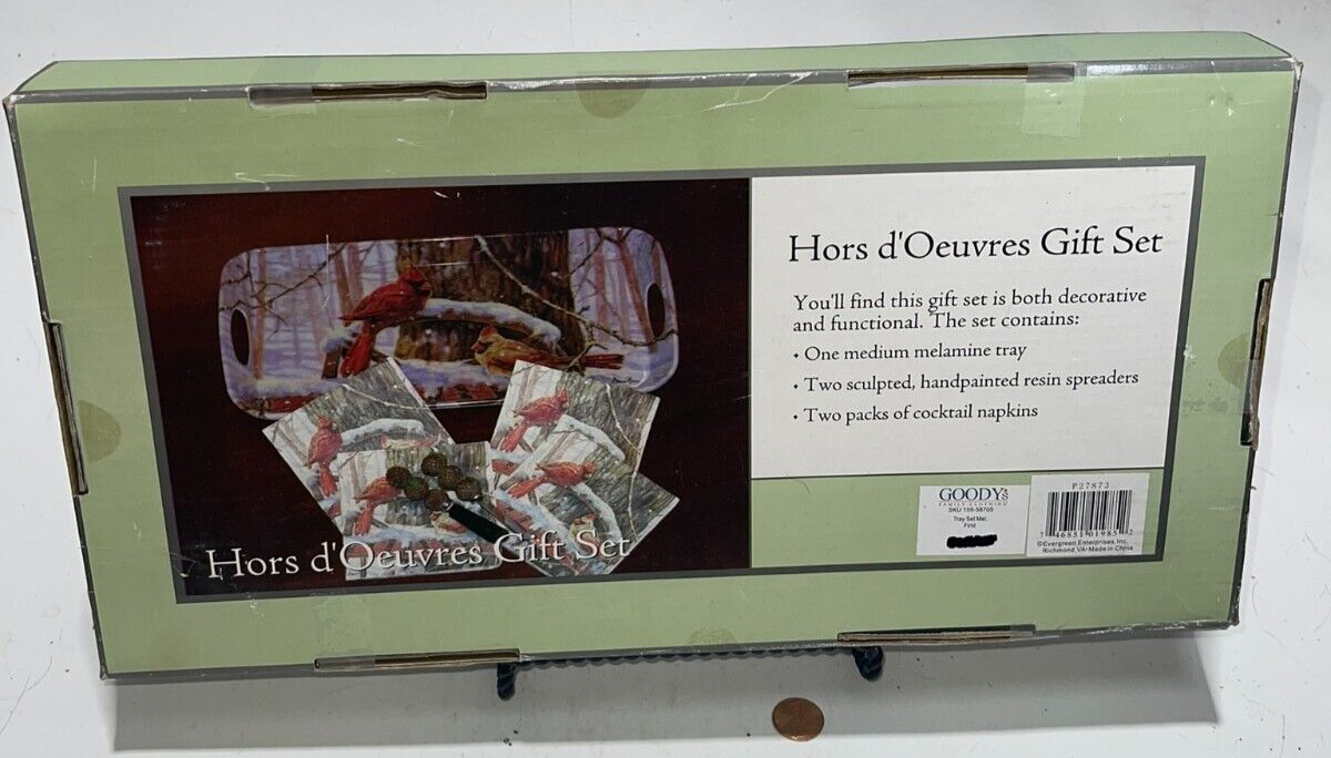 WINTER GREETINGS Everyday CARDINAL HORS D'OEUVRES GIFT SET